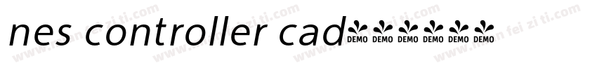nes controller cad字体转换